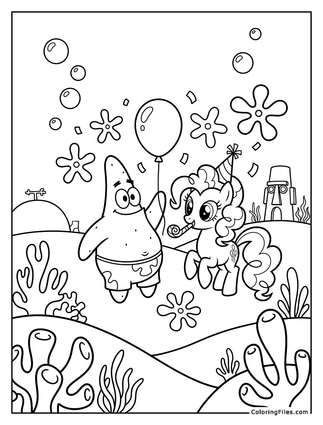 Patrick Star and Pinkie Pie’s Undersea Party