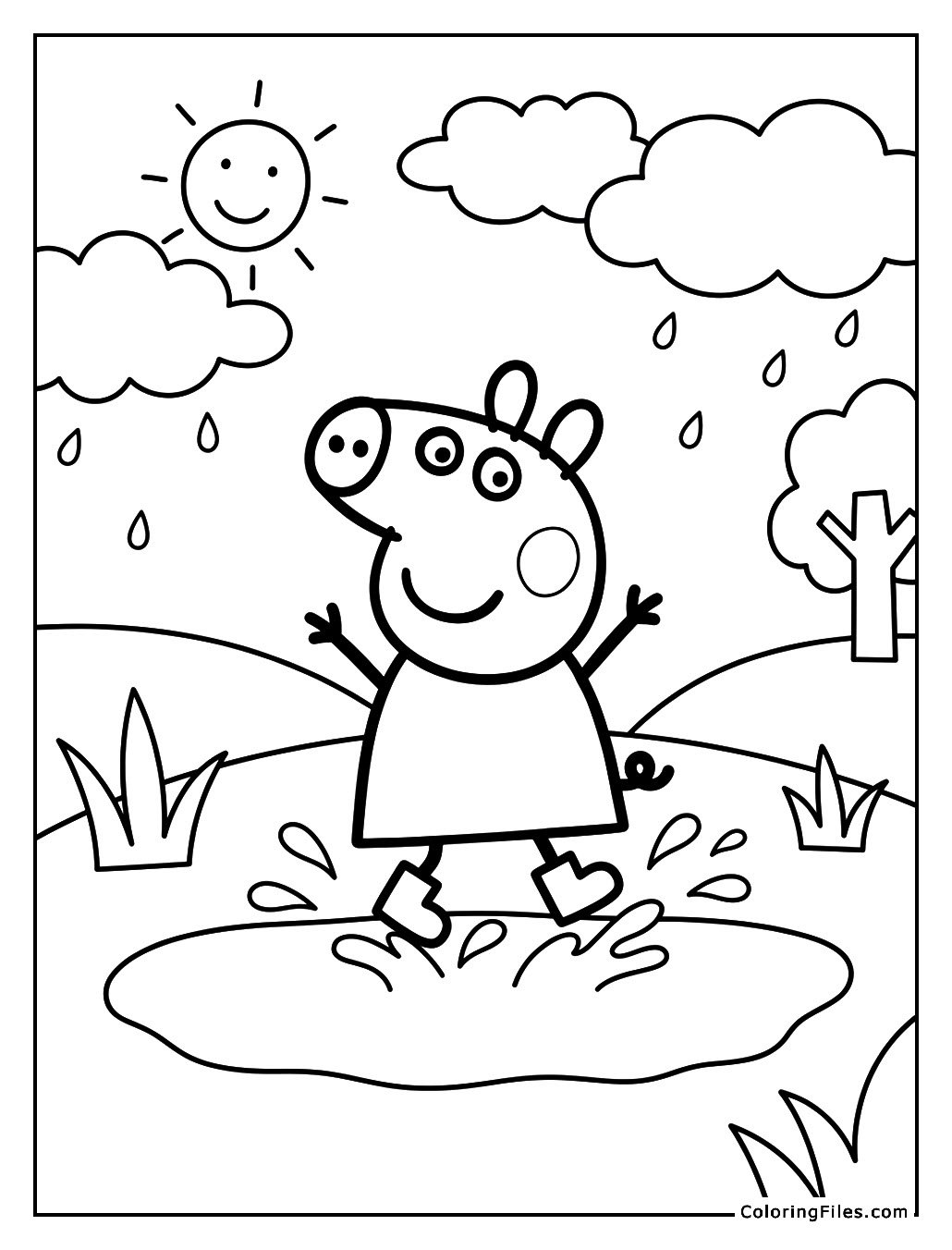 Peppa Pig’s Summer Rain Puddle Jump