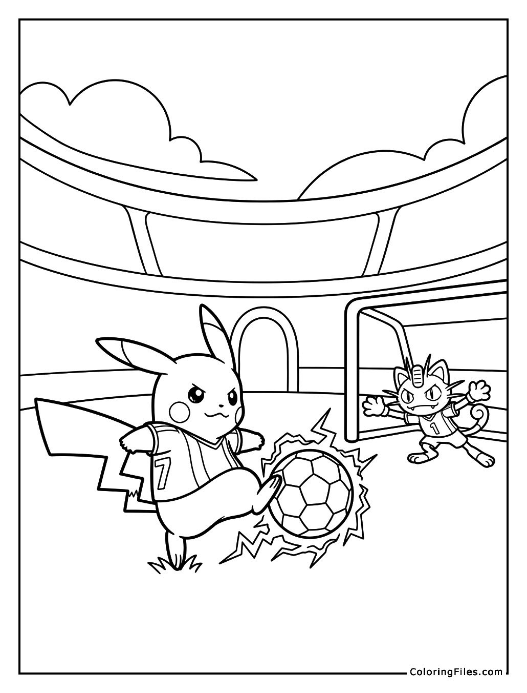 Pikachu’s Electric Goal Strike