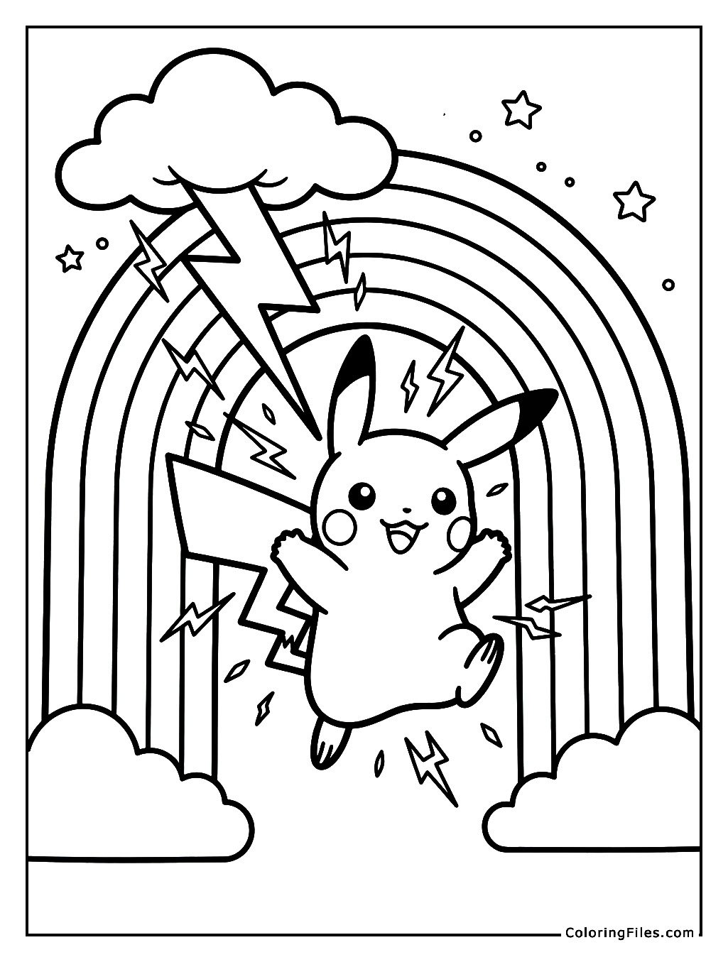 Pikachu’s Electric Rainbow Zap