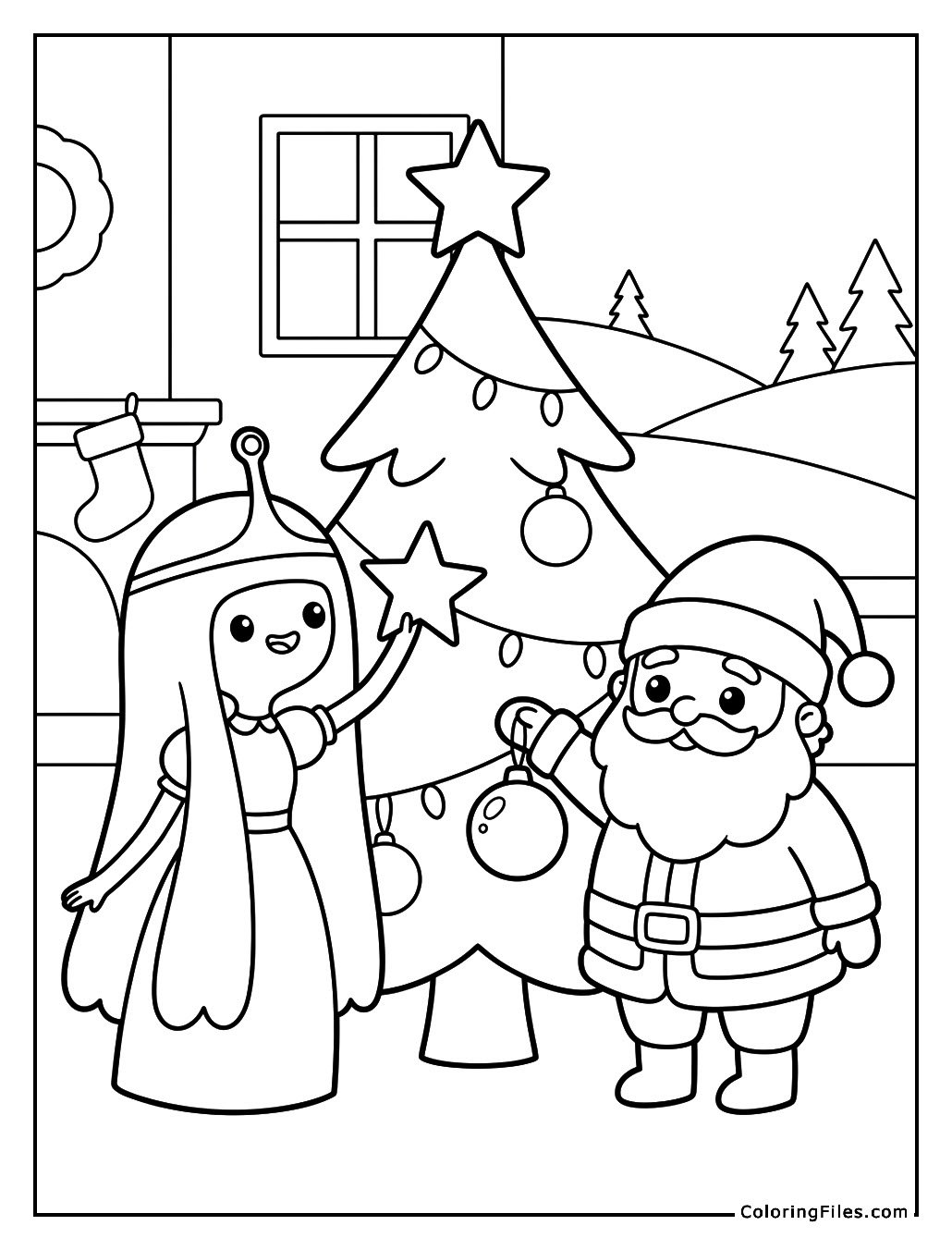 Princess Bubblegum & Santa Decorate