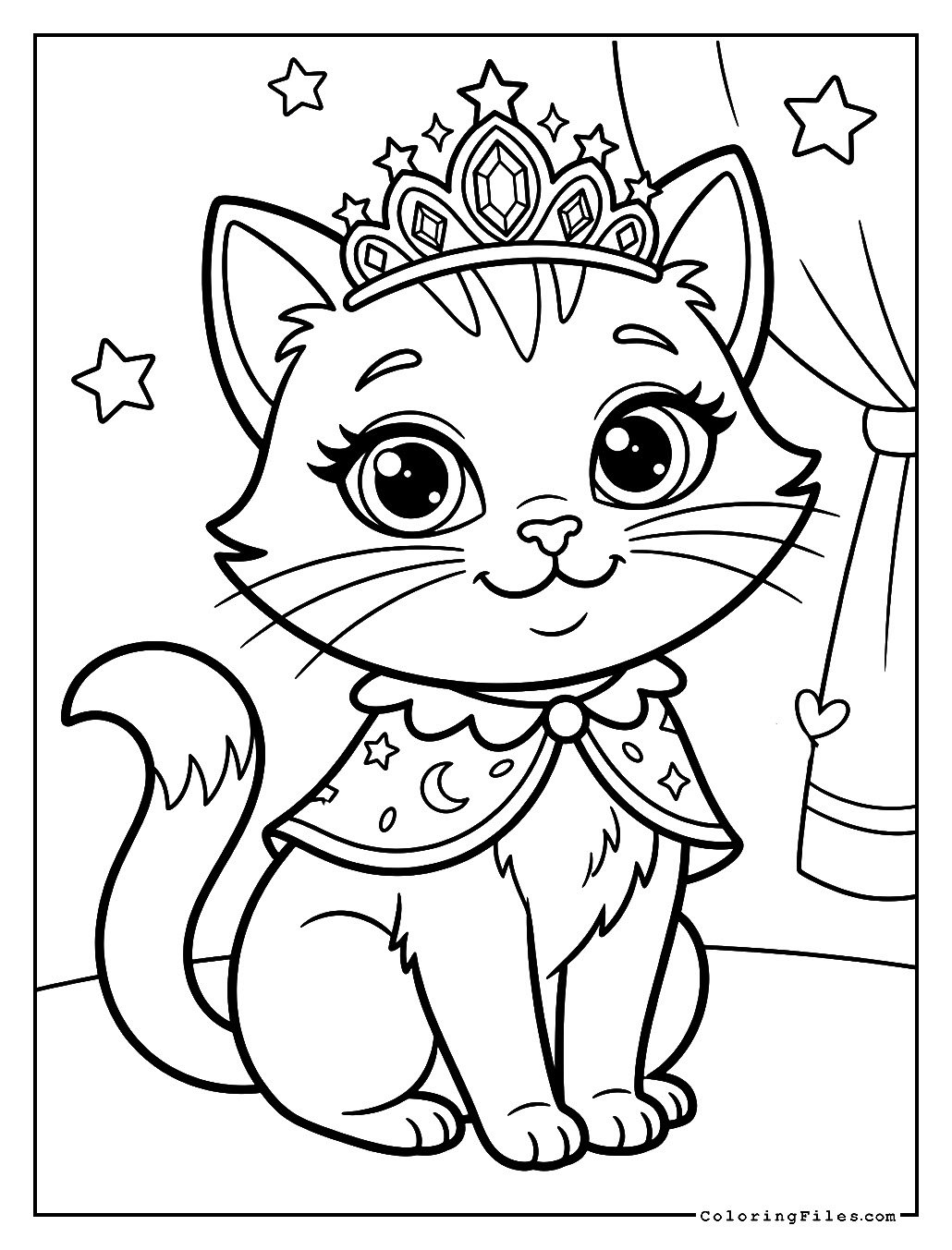 Princess Cat with a Sparkly Tiara