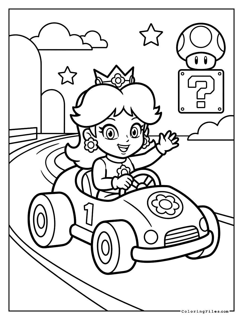 Princess Daisy's Race Car