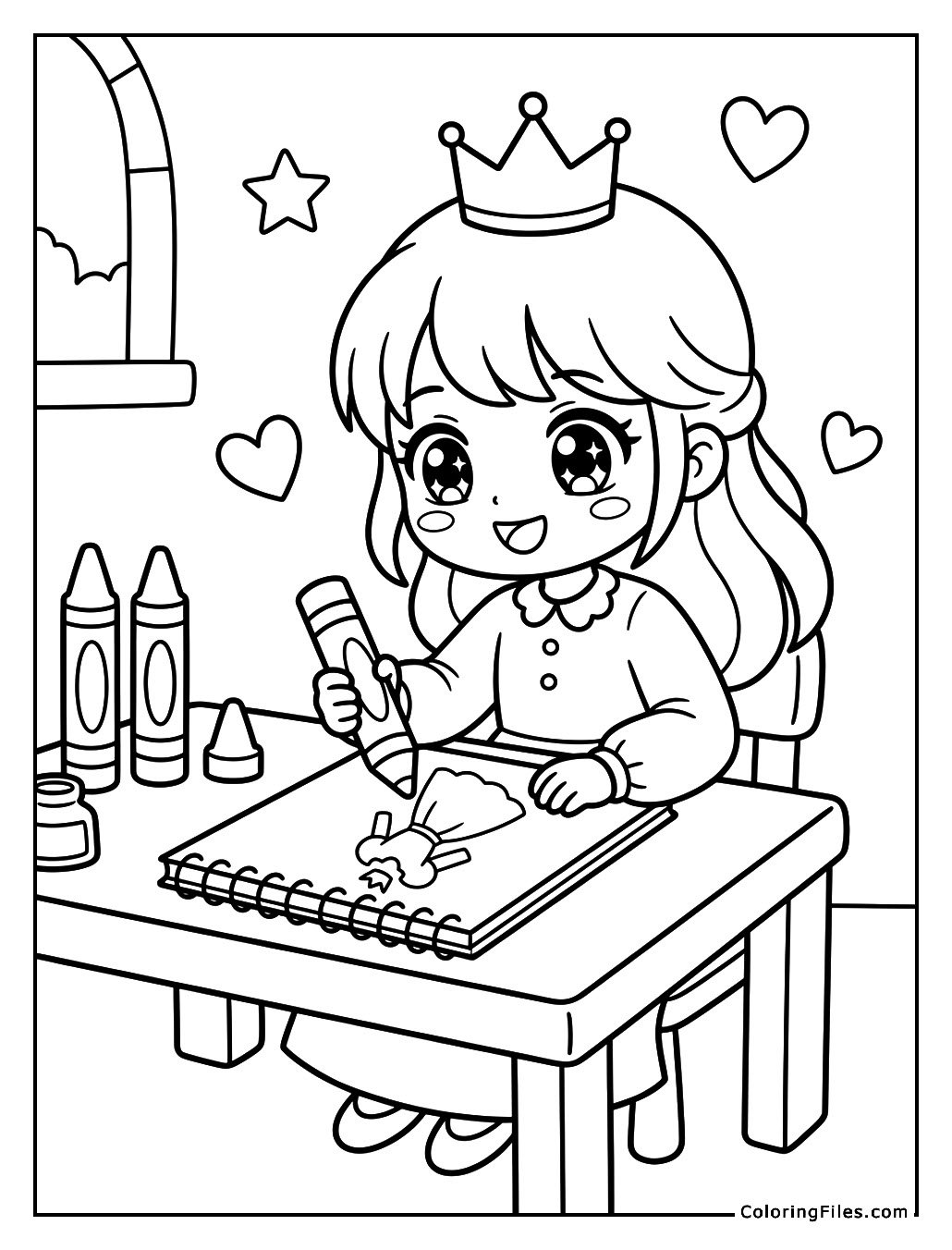 Princess Designing Her Own Dress