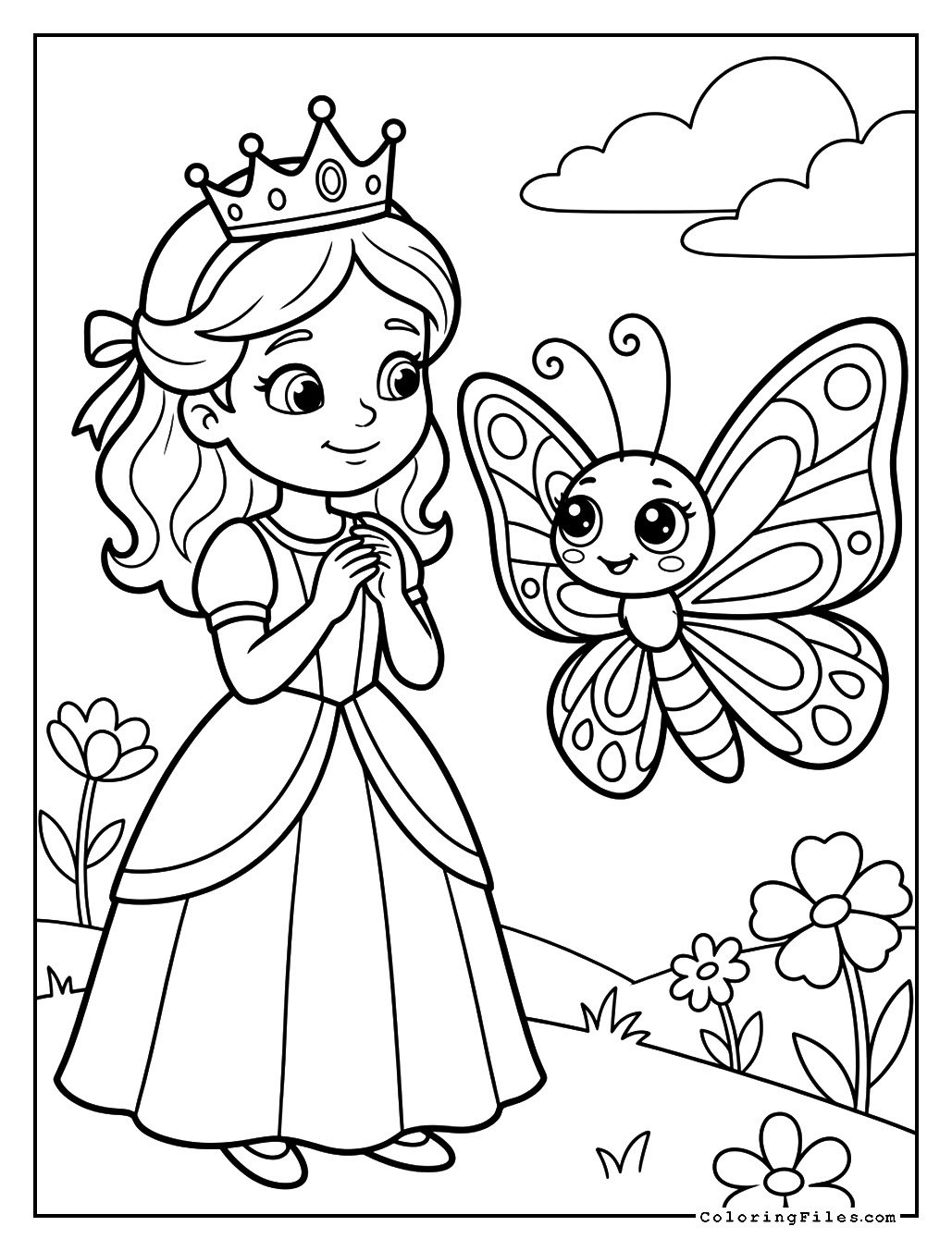 Princess & Her Royal Butterfly