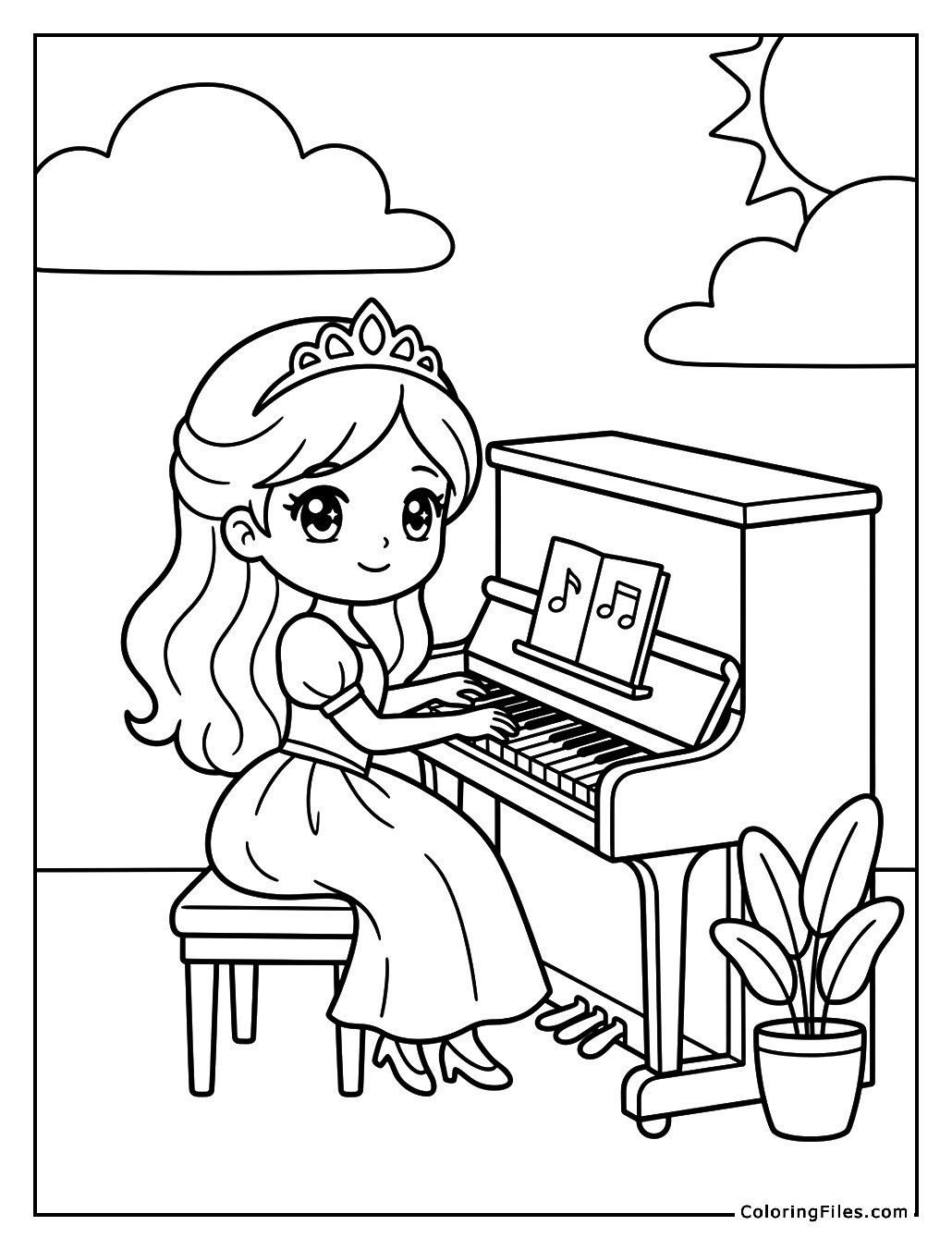Princess Playing the Piano
