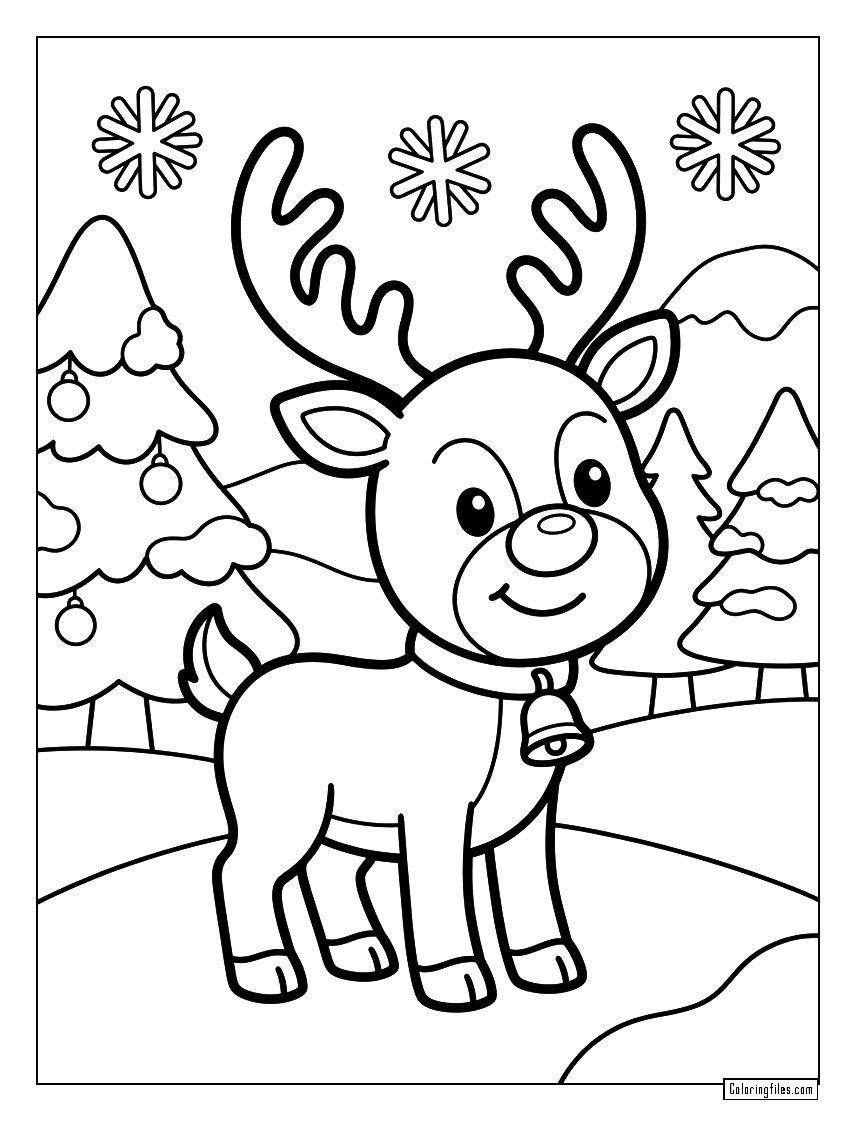 Rudolph On Snowy Christmas Day