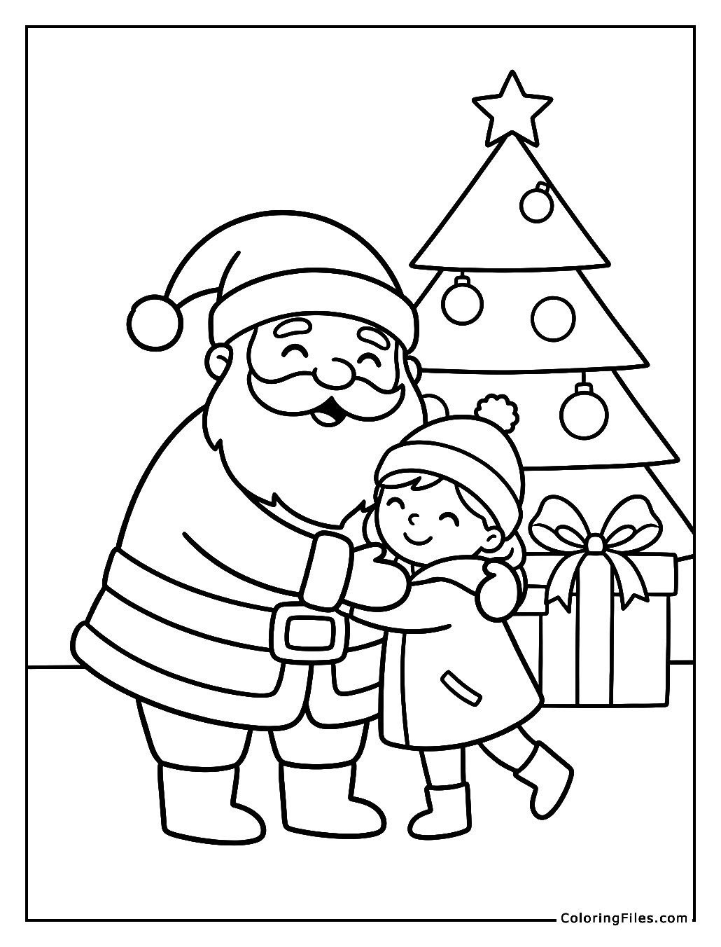 Santa Giving Warm Hugs
