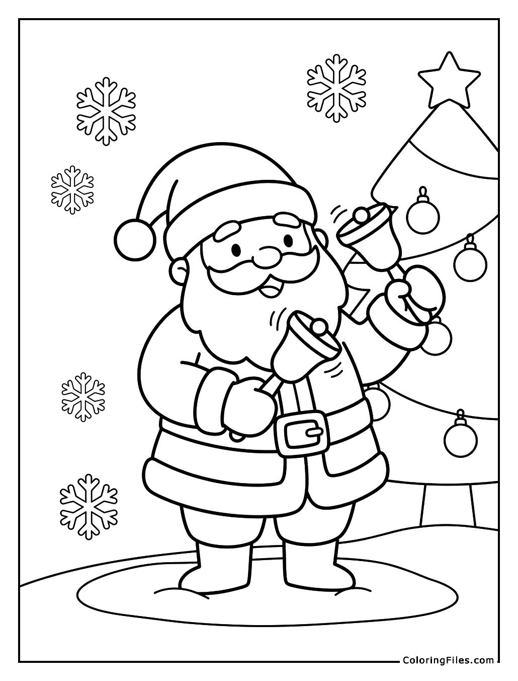 Santa Playing the Bells