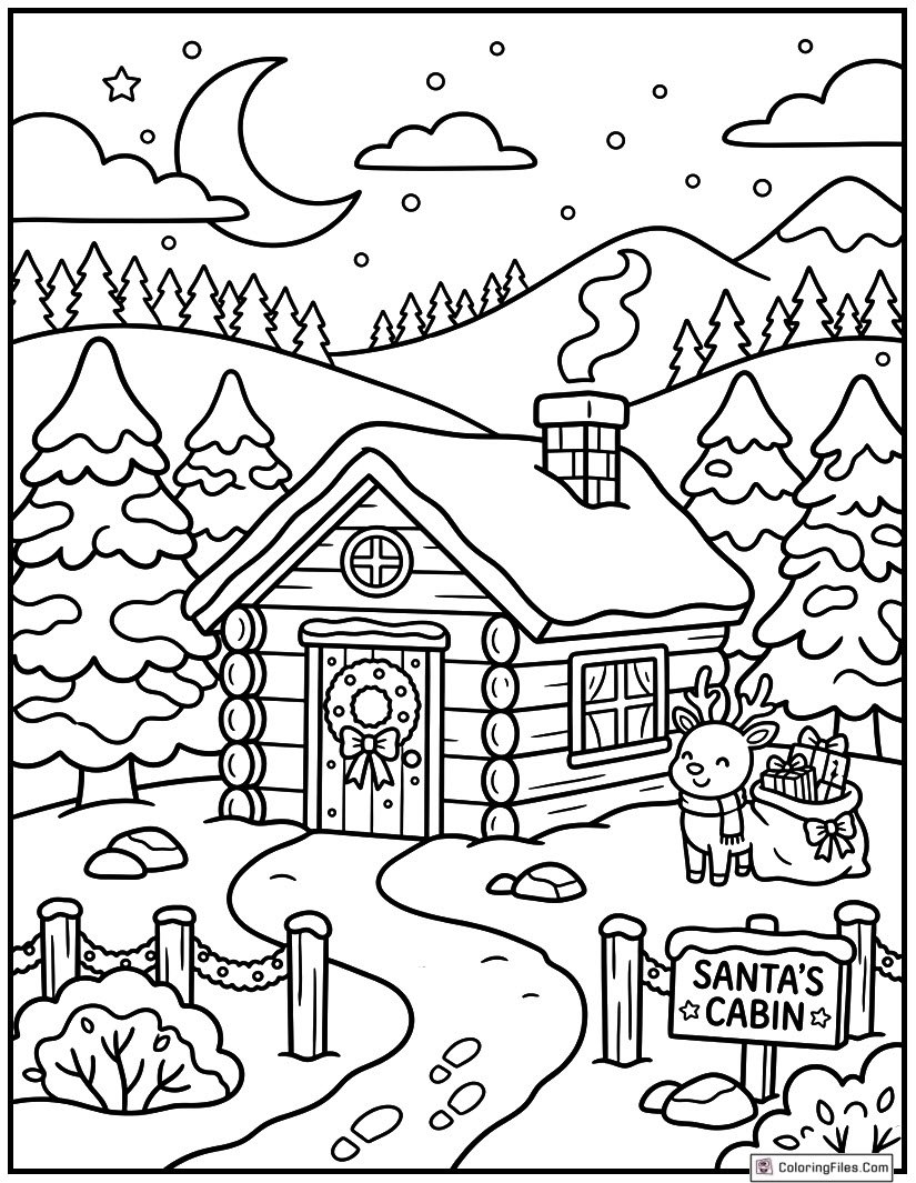 Santa’s Cozy Christmas Cabin