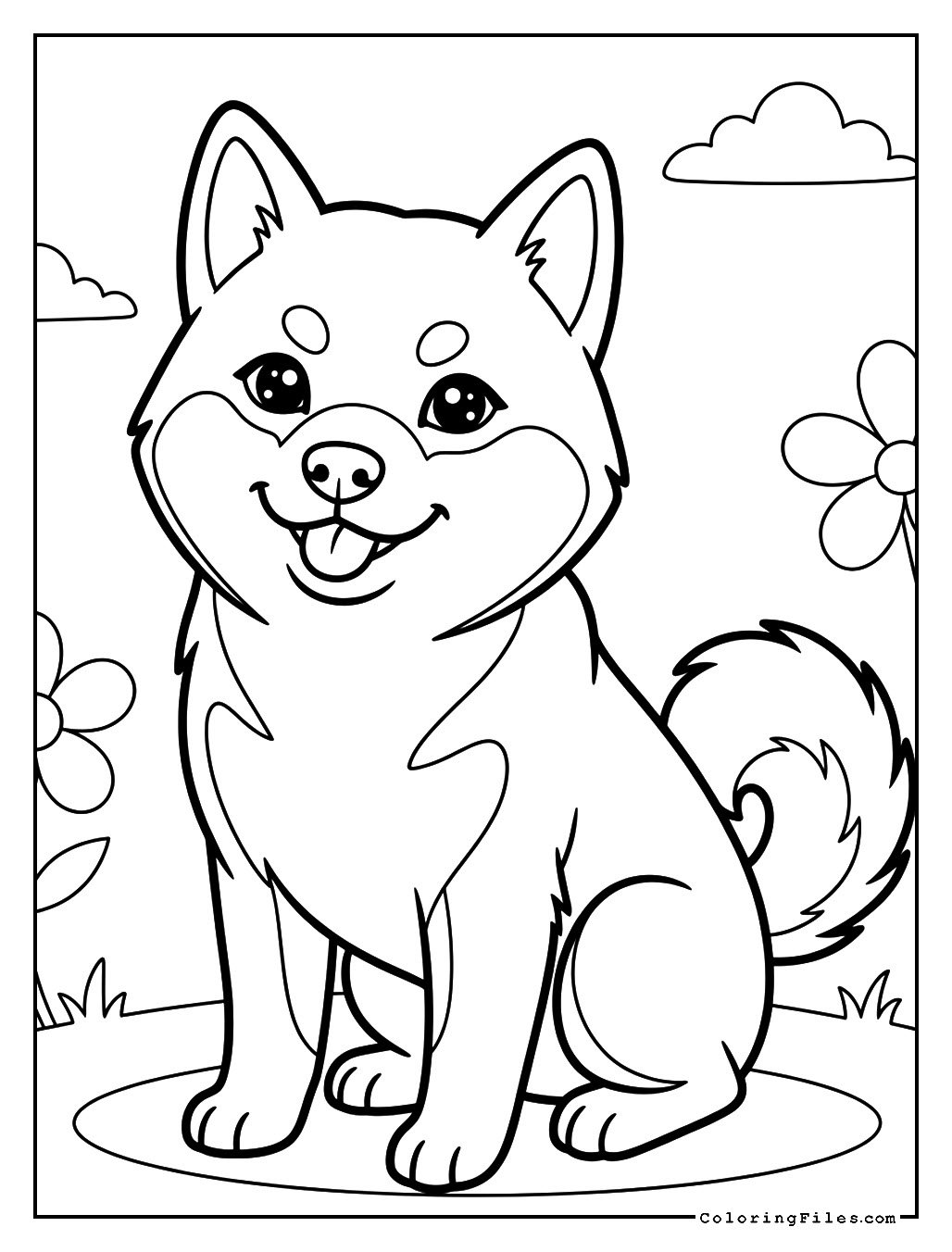 Shiba Inu Smiling