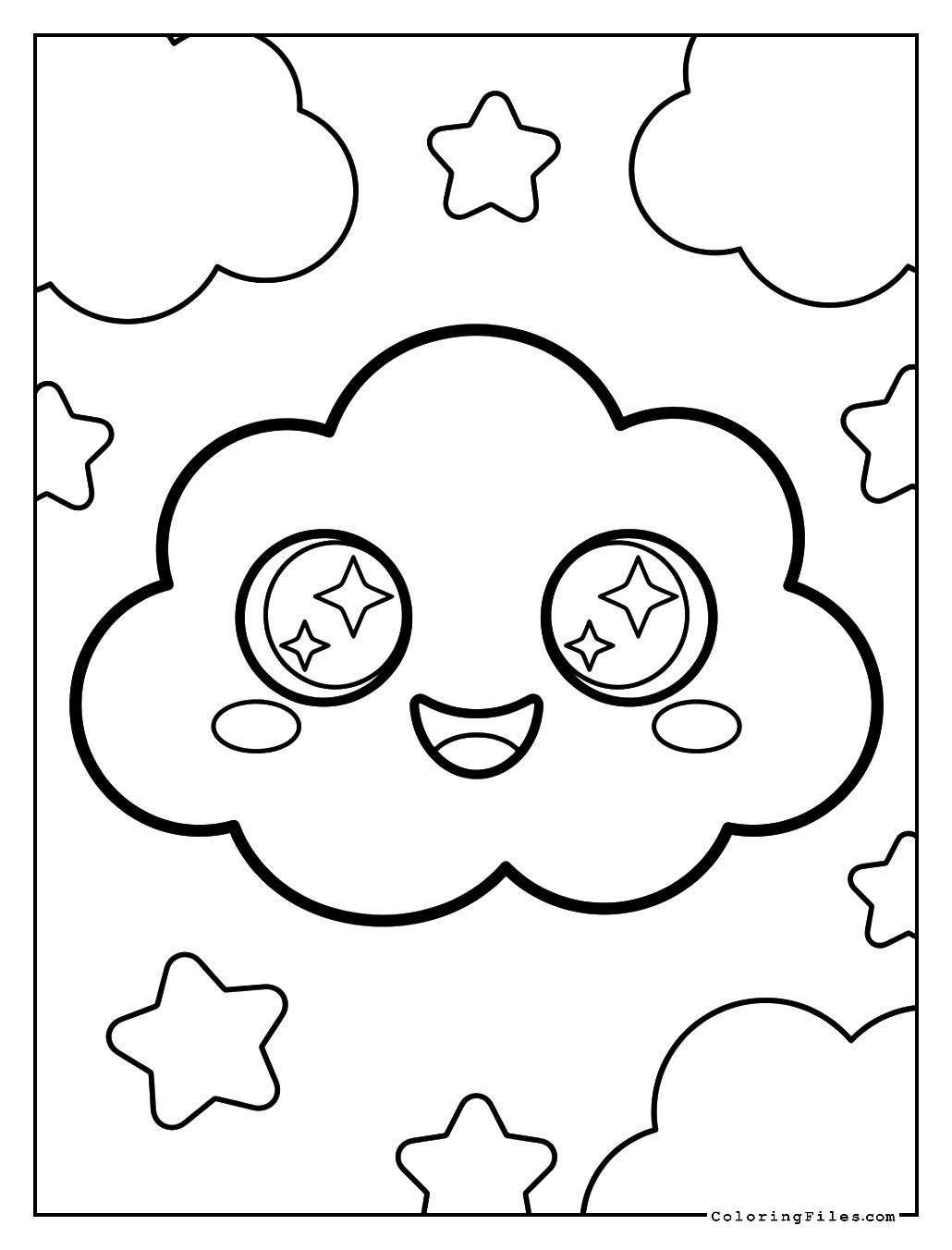 Smiling Kawaii Cloud
