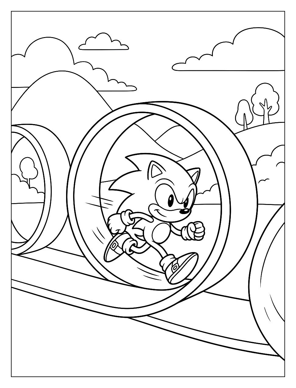 Sonic Racing Through Loops