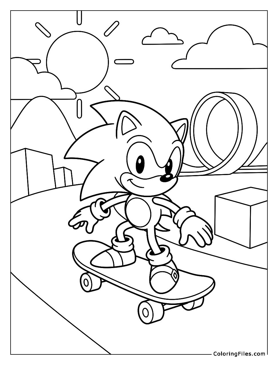 Sonic Skateboarding Fun