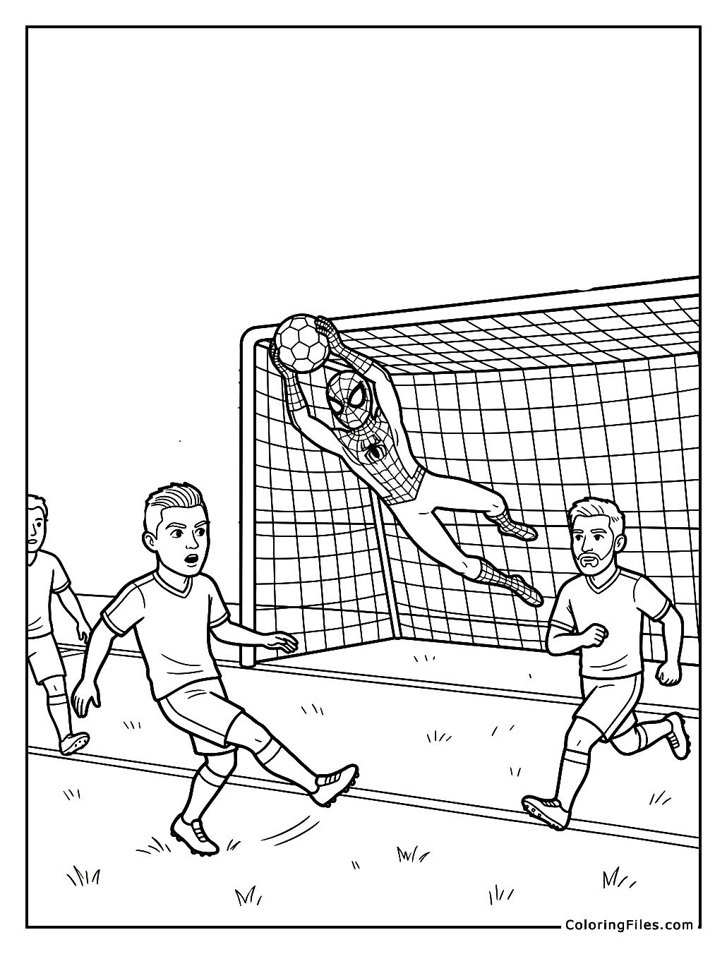 Spiderman Saves the Football Match