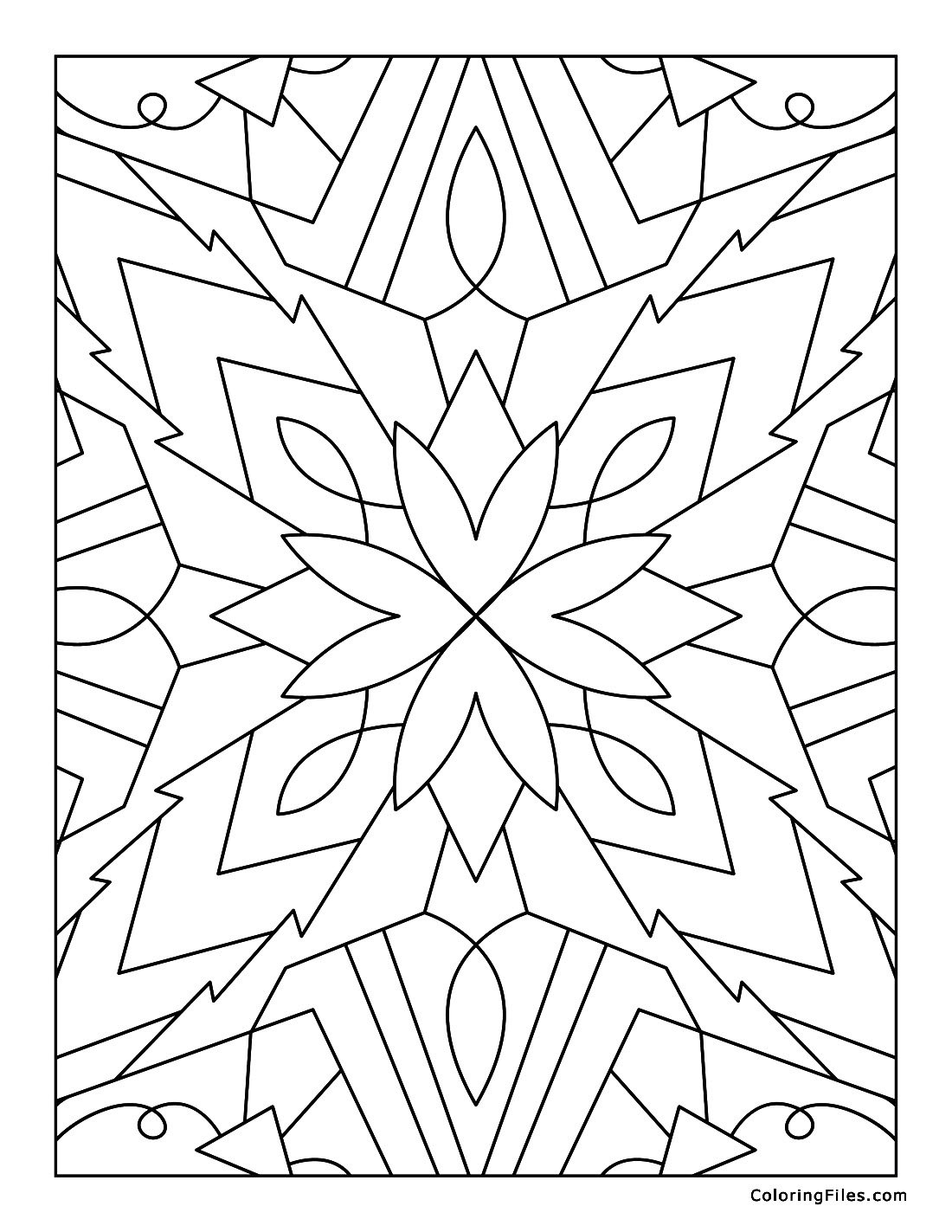 Star Mandala for stress relief