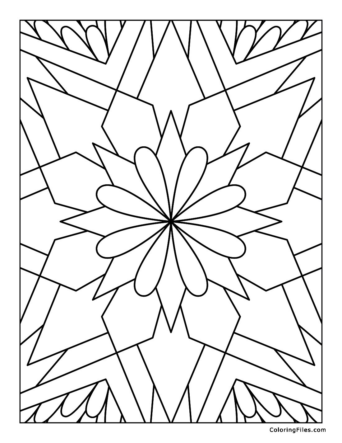 Star with Water Lily Motif