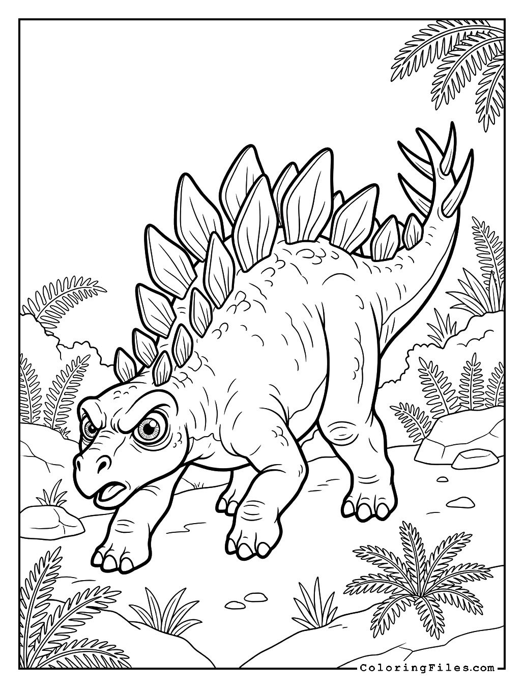 Stegosaurus on the Hunt