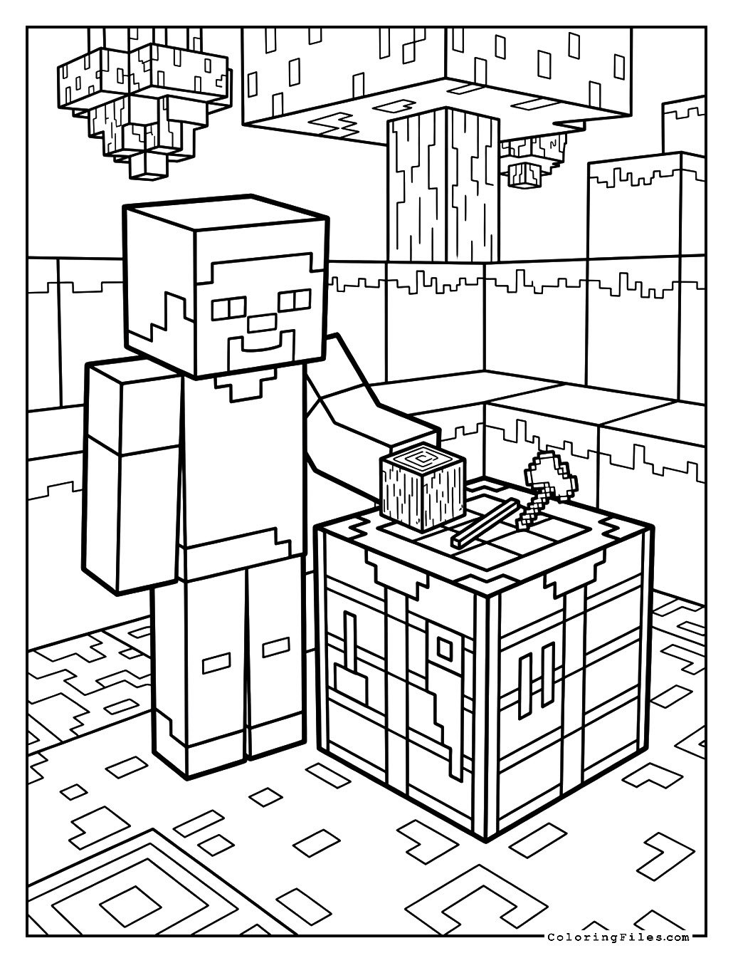 Steve and His Crafting Desk