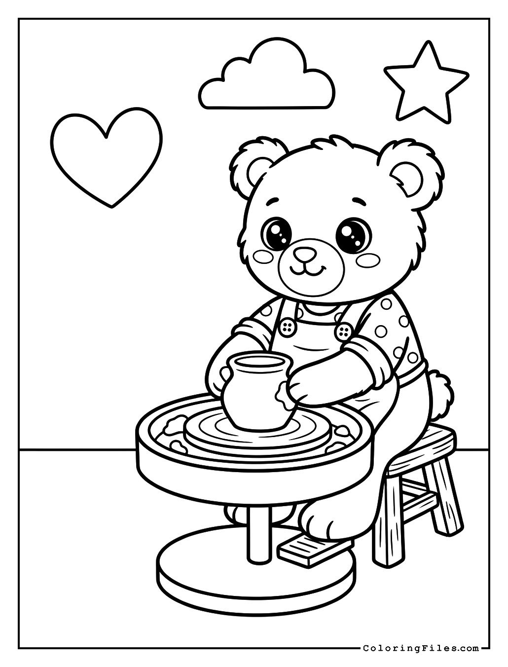 Teddy Bear Making Pottery