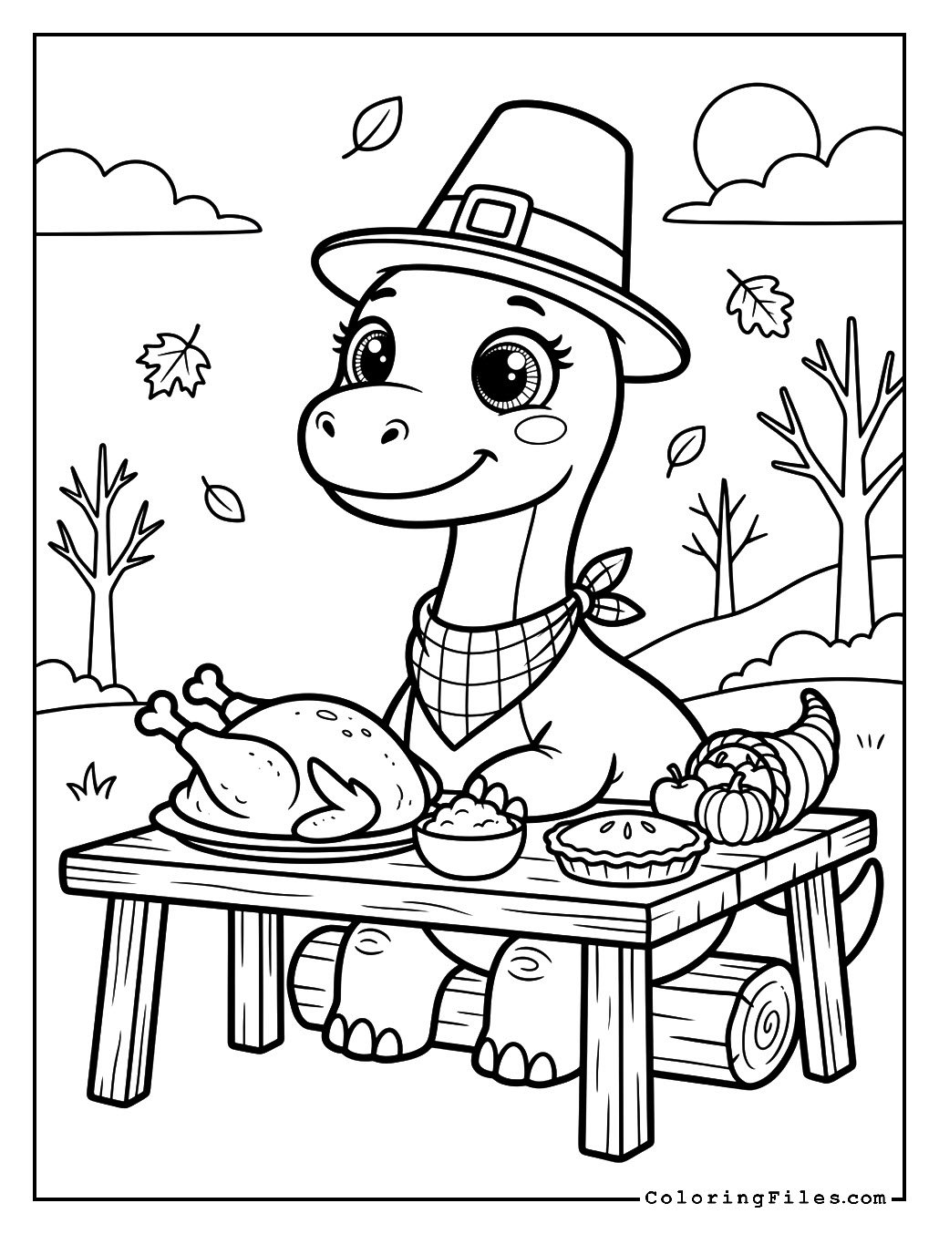 Thanksgiving Feast Dino