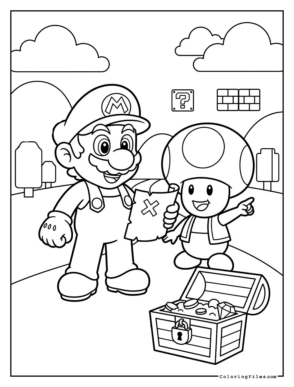 Treasure Hunt with Mario and Toad