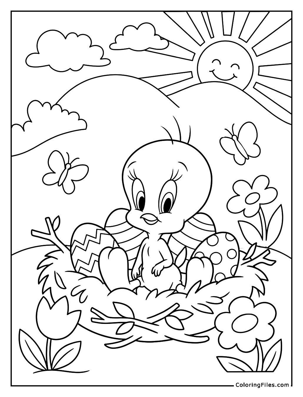 Tweety Bird’s Pastel Nest