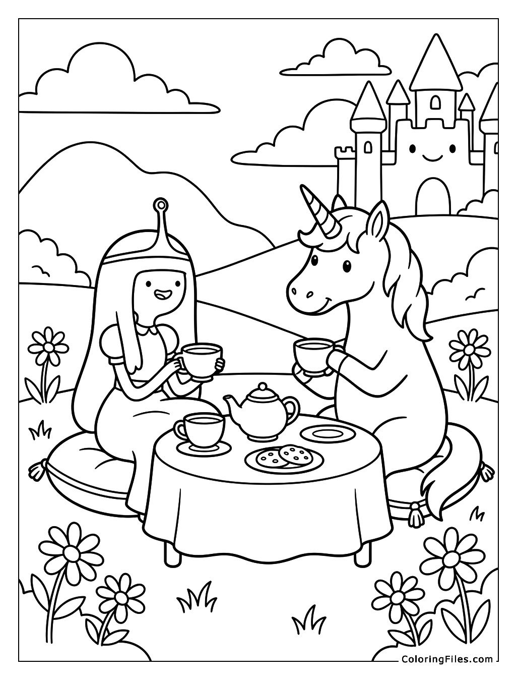 Unicorn Tea Party with Princess Bubblegum
