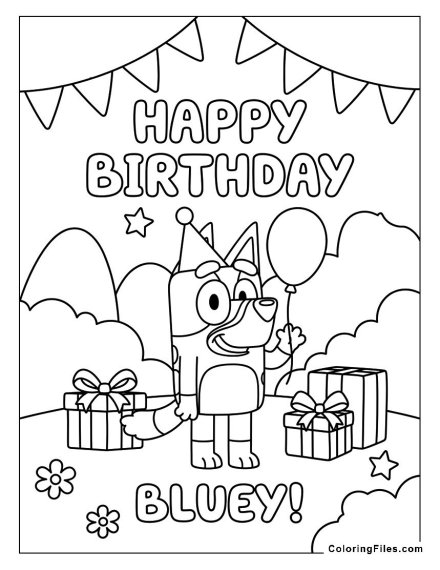 Bluey Happy Birthday