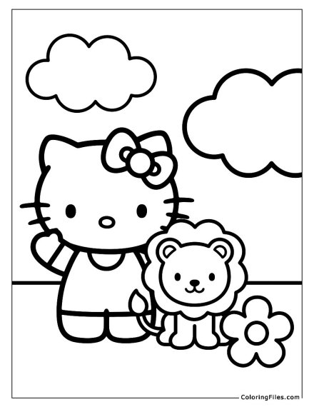 Hello Kitty and the Baby Lion