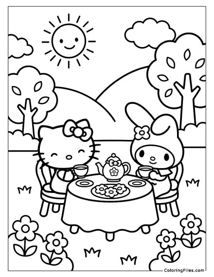 Hello Kitty and My Melody Tea Party