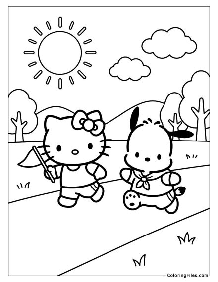Hello Kitty and Pochacco Sports Day