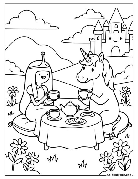 Unicorn Tea Party with Princess Bubblegum