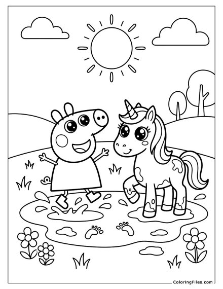 Unicorn Muddy Fun with Peppa Pig