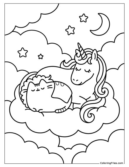 Unicorn Nap Time with Pusheen