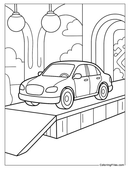 Luxury Car on a Fashion Catwalk