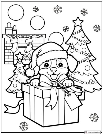 Cute Christmas Puppy Surprise