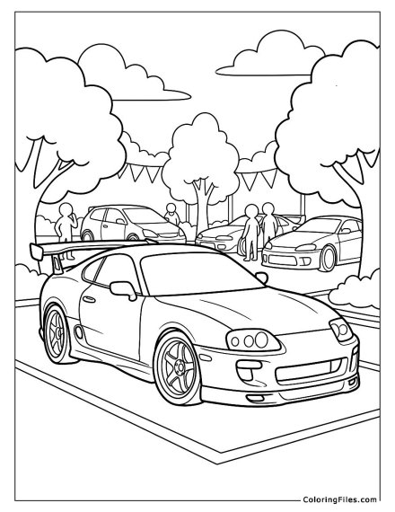 Toyota Supra at a Car Meet