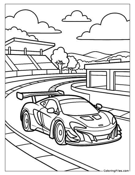 McLaren on a Professional Race Track