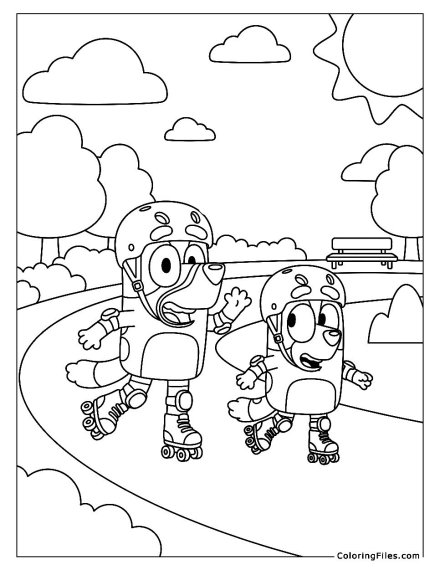 Bluey’s Fun Roller Skating Day