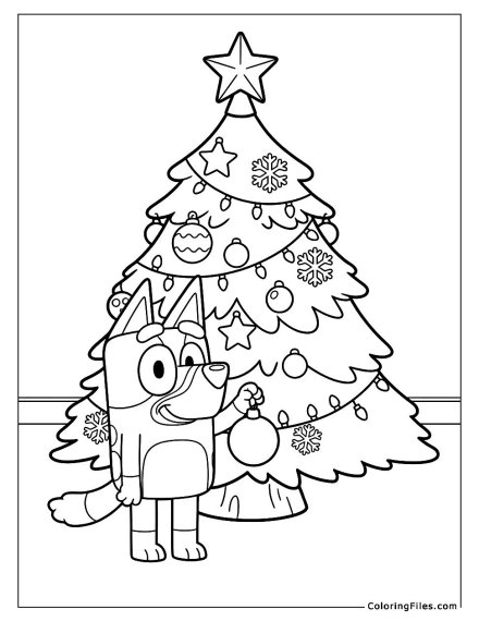 Bluey’s Christmas Tree Decorating Fun
