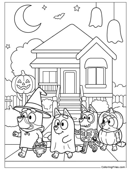 Bluey’s Halloween Costume Parade