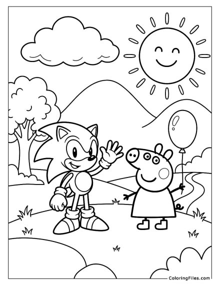 Sonic and Peppa Pig Fun Day