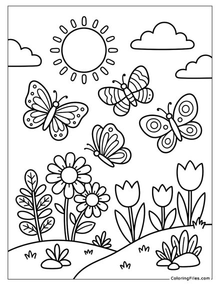 Spring Butterfly Garden