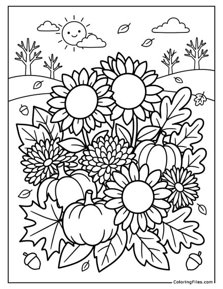 Autumn Flower Symphony