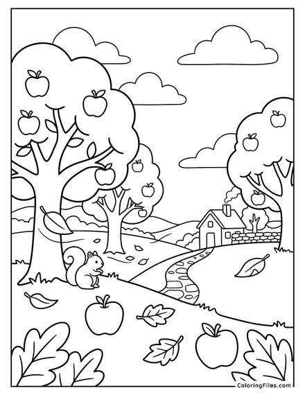Breezy Autumn Orchard
