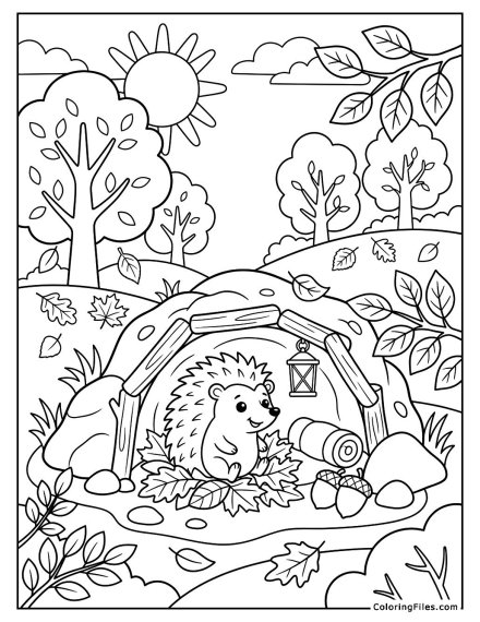 Hedgehog’s Cozy Burrow