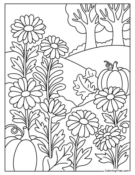 Blooming Aster Garden