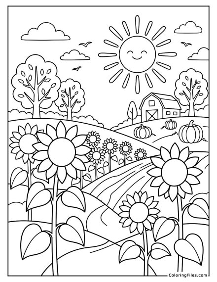 Sun-Kissed Sunflower Fields