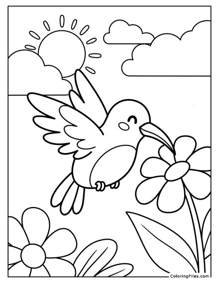 Hummingbird in Flight